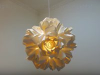 youtube EzyCraft Paper Roses Pendant Lamp